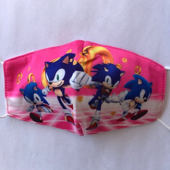 boys Sonic the Hedgehog tails face mask - Picture 2 of 4